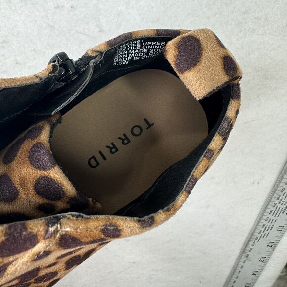 Torrid Women's Shoe Size 8.5W High-Top‎ Wedge Leopard Zipper Sneaker 8.5 Wide - Picture 12 of 14